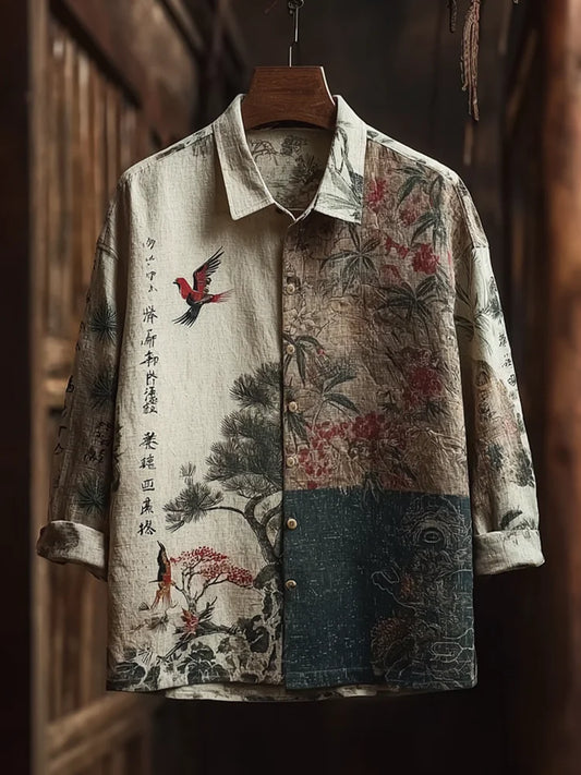 Japanese Art Retro Style Casual Cotton